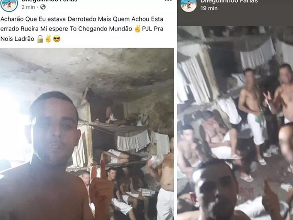 Imagem de Preso faz selfie na cadeia e posta nas redes sociais