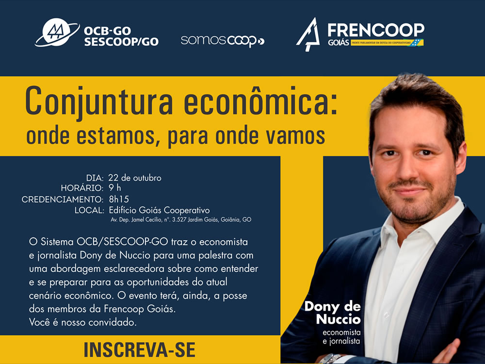 Imagem de Dony De Nuccio fala sobre conjuntura econômica na posse da Frencoop Goiás