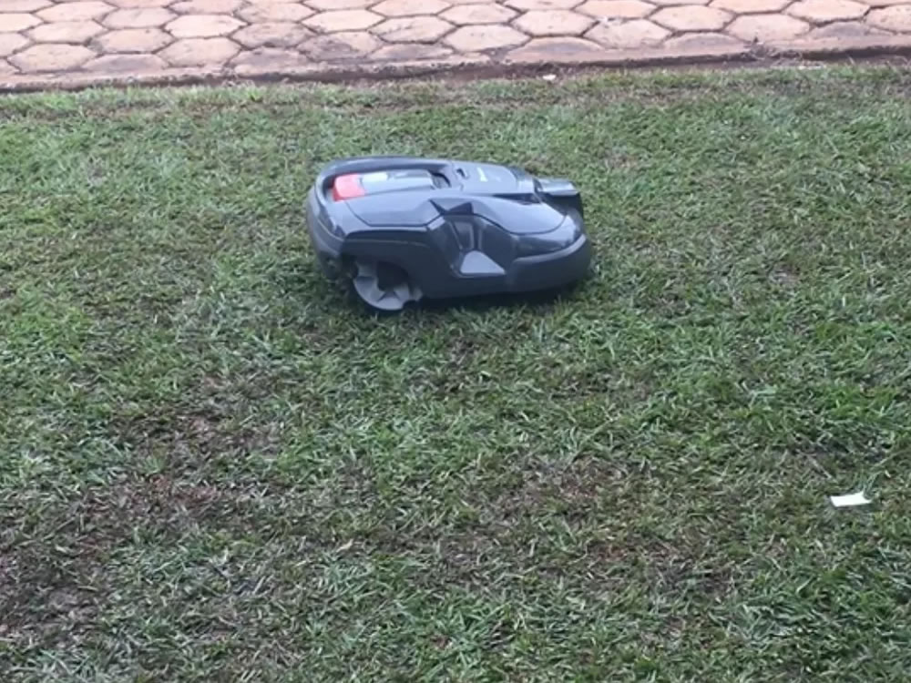 Imagem de Robô que corta grama sozinho é lançado durante a Tecnoshow 2019, em Rio Verde