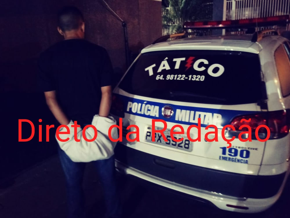 Imagem de Acusado de tráfico preso pela PM  em Rio Verde