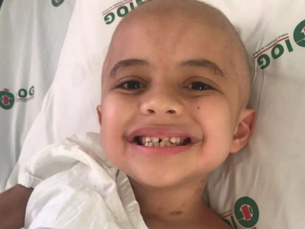 Imagem de Campanha nas redes sociais busca doador de medula óssea para menino de 7 anos que precisa de transplante