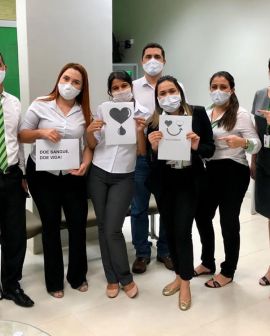 Imagem de Colaboradores do Sicredi fazem mutirão para doação de sangue em Rio Verde