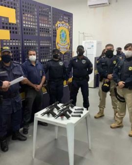 Imagem de Guarda Civil de Rio Verde recebe armas da Polícia Rodoviária Federal