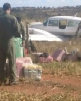 Imagem de Avião com 500 kg de cocaína interceptado em Goiás