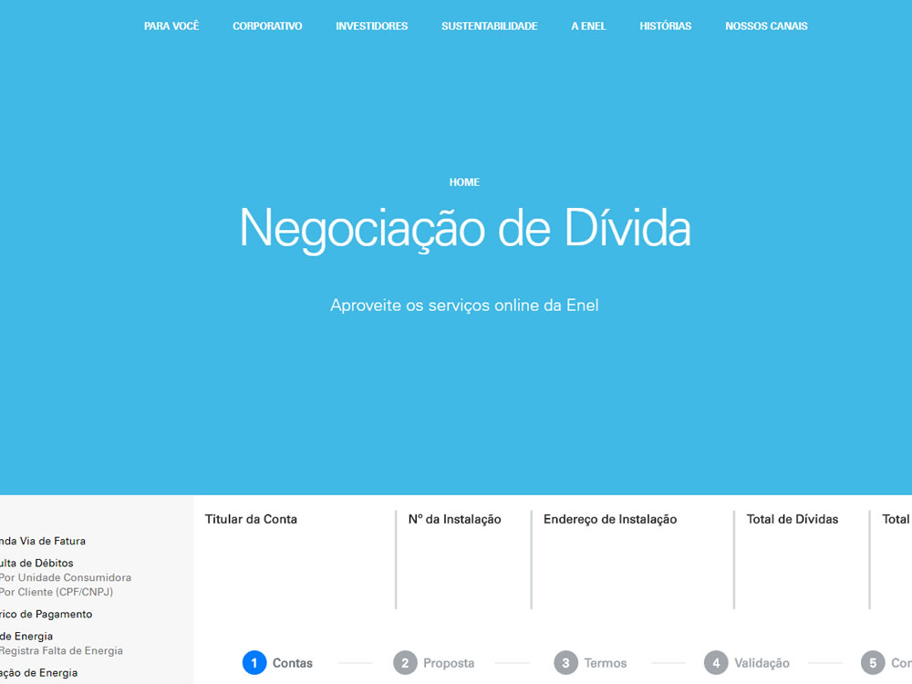 Imagem de Enel lança portal de negociação