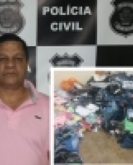 Imagem de Homem preso com mais de 5.000 produtos falsificados