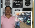 Imagem de Homem preso com mais de 5.000 produtos falsificados