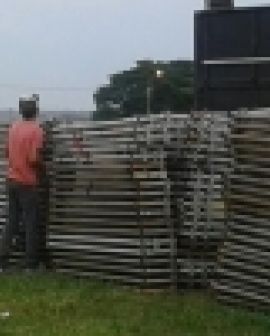 Imagem de Parque de exposições começa a receber as ferragens da Expo Rio Verde