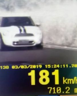 Imagem de Carro de luxo é flagrado a 181 km/h na BR-060