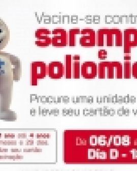 Imagem de Começa hoje a campanha de vacinação contra a Poliomielite e Sarampo