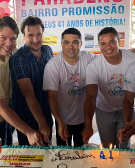 Imagem de Karlos Cabral participa de festa pelos 41 anos do Bairro Promissão em Rio Verde