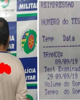 Imagem de Motorista embriagado preso em Santa Helena de Goiás