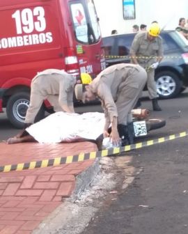 Imagem de Motociclista morre após colisão no centro