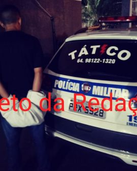 Imagem de Acusado de tráfico preso pela PM  em Rio Verde