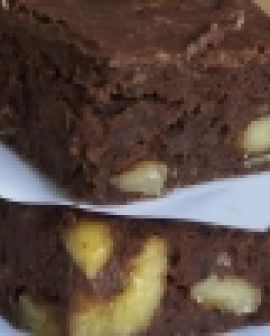 Imagem de Receita do dia: Brownie de chocolate e banana