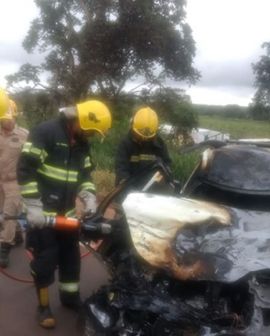 Imagem de Homem morre carbonizado após colisão frontal com carreta na BR-354