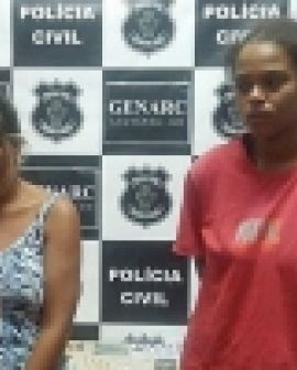 Imagem de Mulheres presas por policiais civis