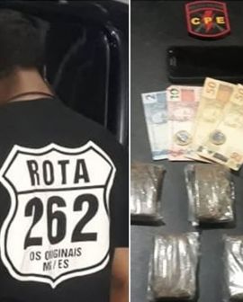 Imagem de Traficante vê policiais, tenta fugir, cai de moto e acaba preso