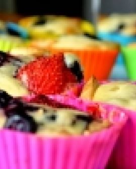 Imagem de Receita do dia: Muffin de frutas vermelhas