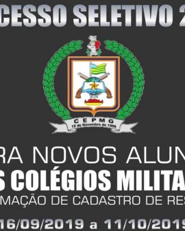 Imagem de Vão ser abertas as inscrições para o processo seletivo do Colégio Militar de Rio Verde